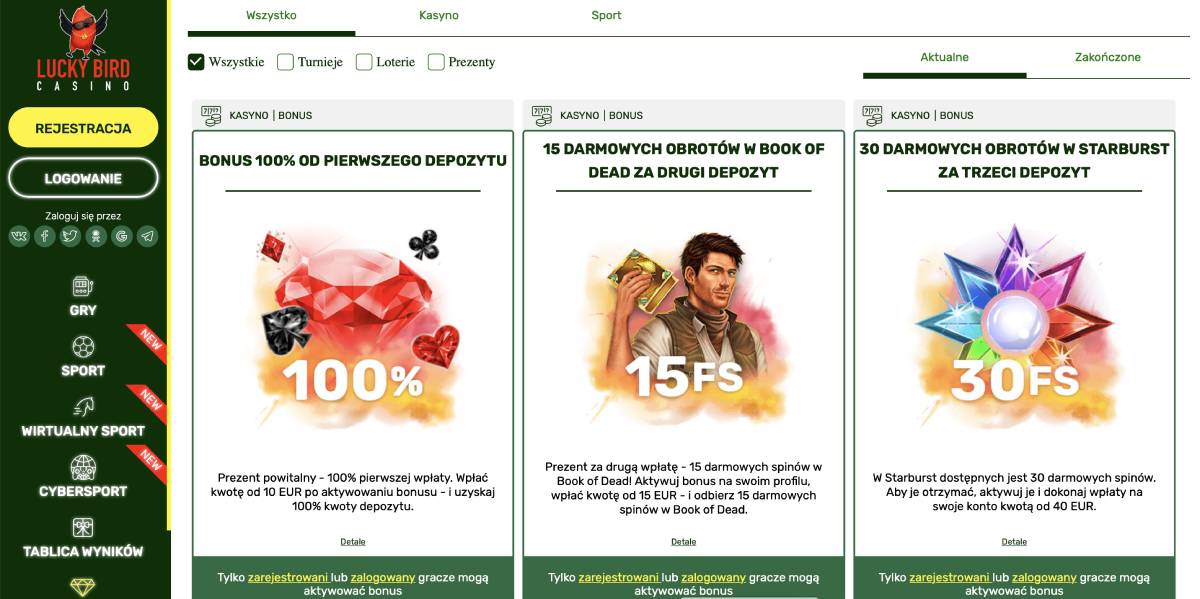 lucky bird casino bonus