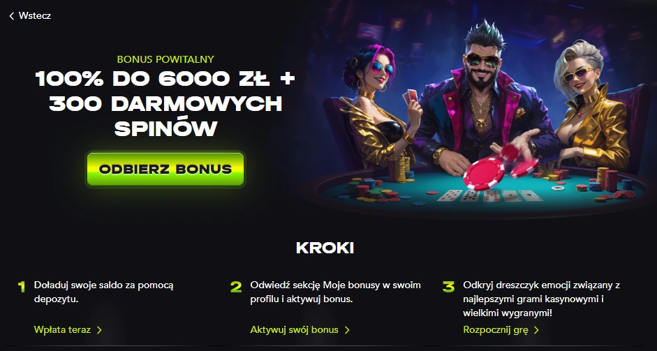 mad bonus powitalny
